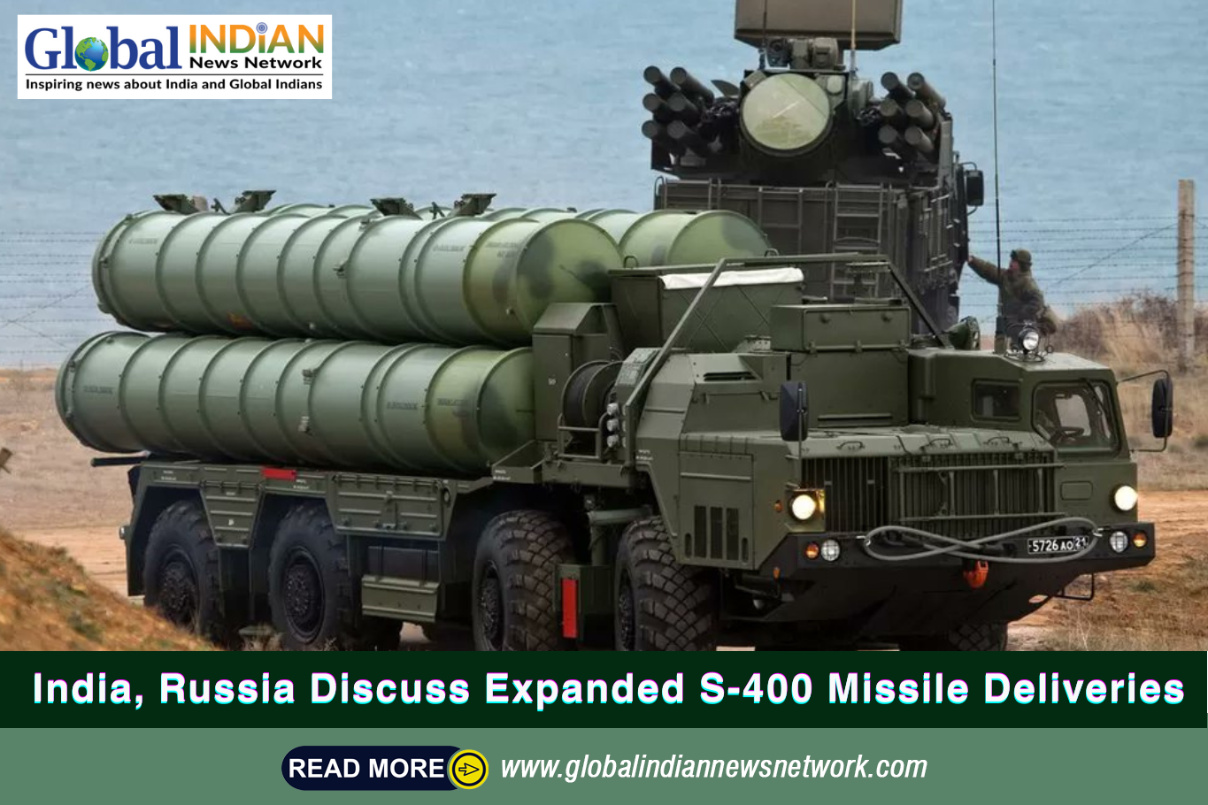 India, Russia Discuss Expanded S-400 Missile Deliveries