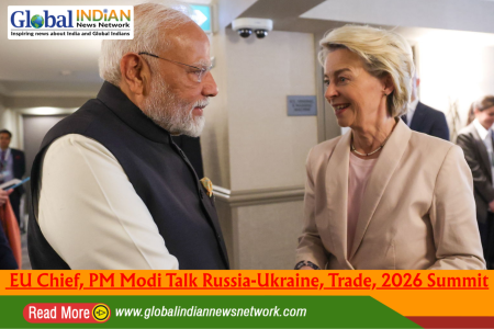EU Chief, PM Modi Talk Russia-Ukraine, Trade, 2026 Summit