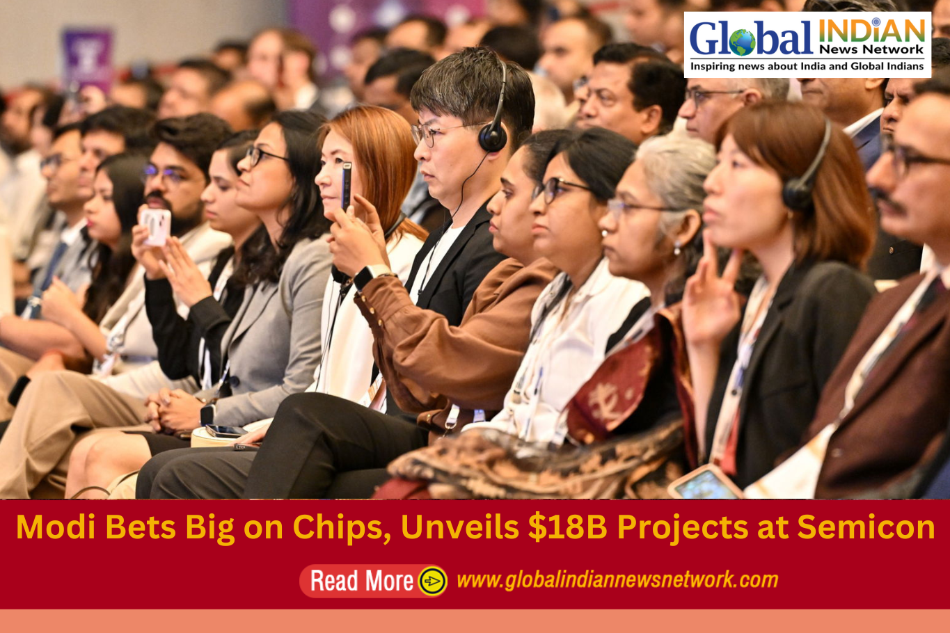  Modi Bets Big on Chips, Unveils $18B Projects at Semicon