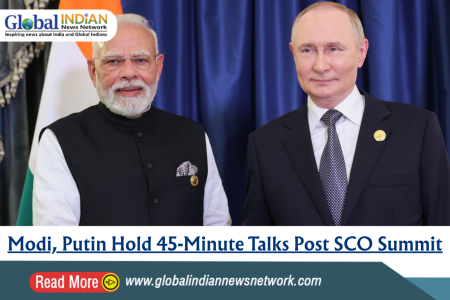 Modi, Putin Hold 45-Minute Talks Post SCO Summit