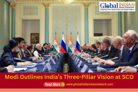 Modi Outlines India’s Three-Pillar Vision at SCO