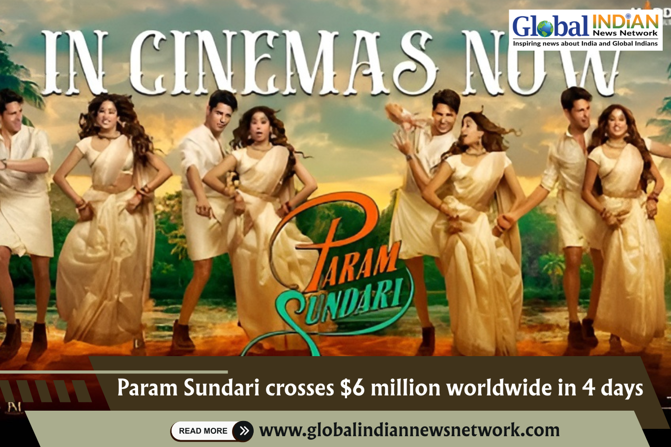  Param Sundari crosses $6 million worldwide in 4 days
