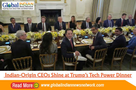 Indian-Origin CEOs Shine at Trump’s Tech Power Dinner