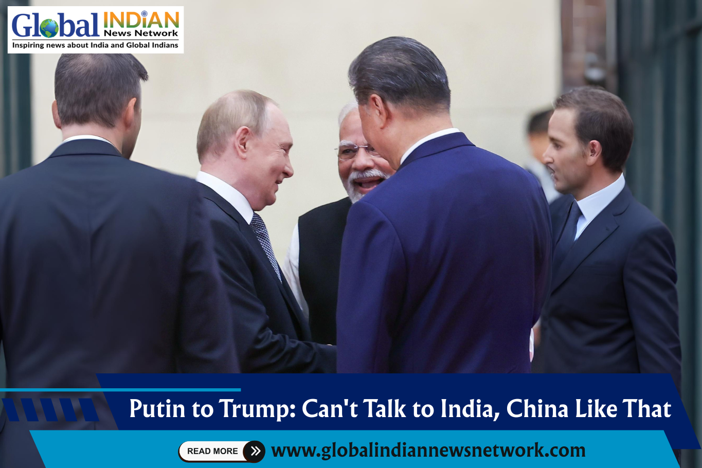  Putin to Trump: Can't Talk to India, China Like That
