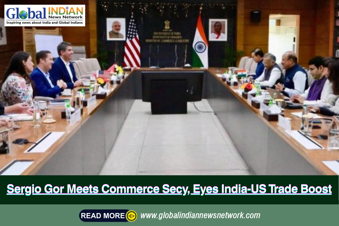 Sergio Gor Meets Commerce Secy, Eyes India-US Trade Boost