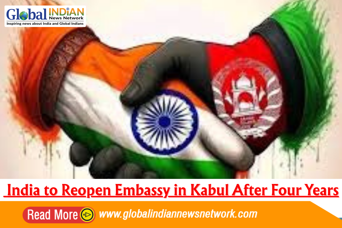  India to Reopen Embassy in Kabul After Four Years
