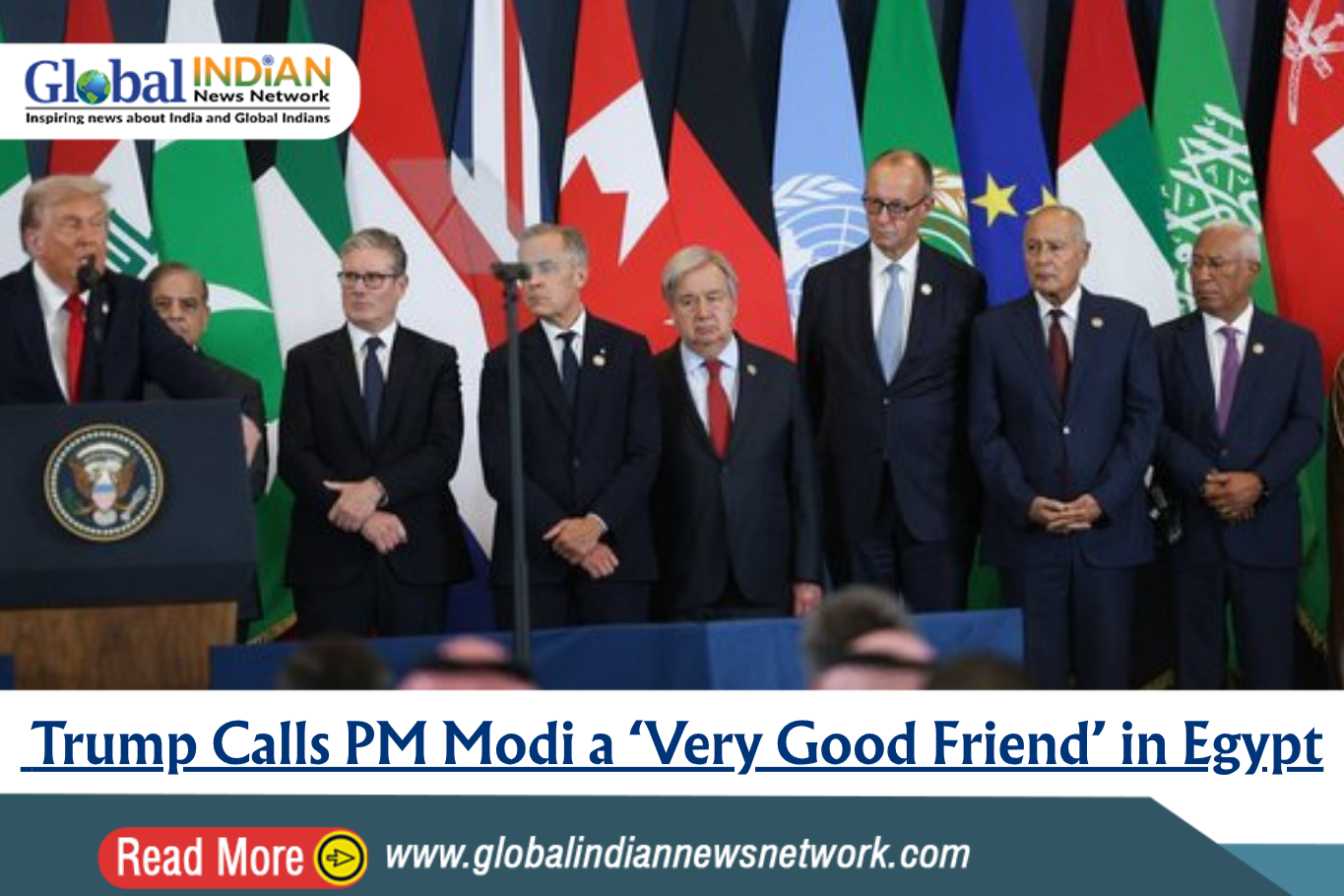  Trump Calls PM Modi a ‘Very Good Friend’ in Egypt
