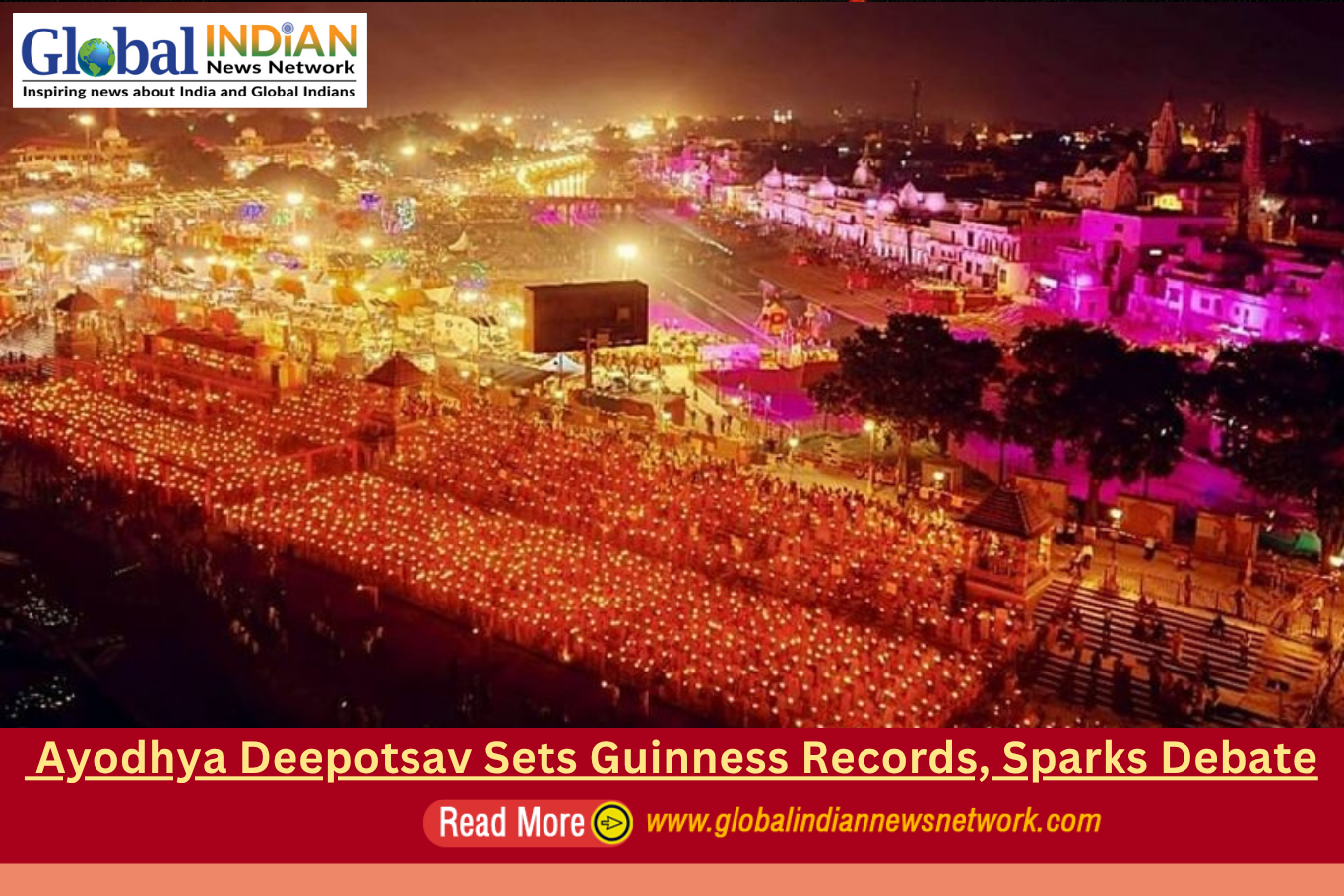  Ayodhya Deepotsav Sets Guinness Records, Sparks Debate
