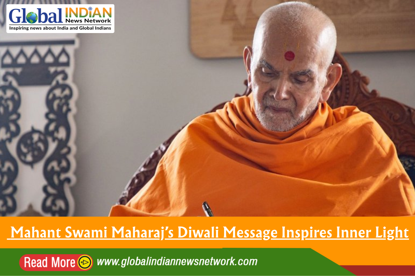  Mahant Swami Maharaj’s Diwali Message Inspires Inner Light