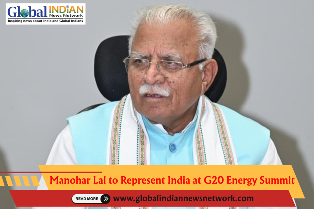 Manohar Lal to Represent India at G20 Energy Summit