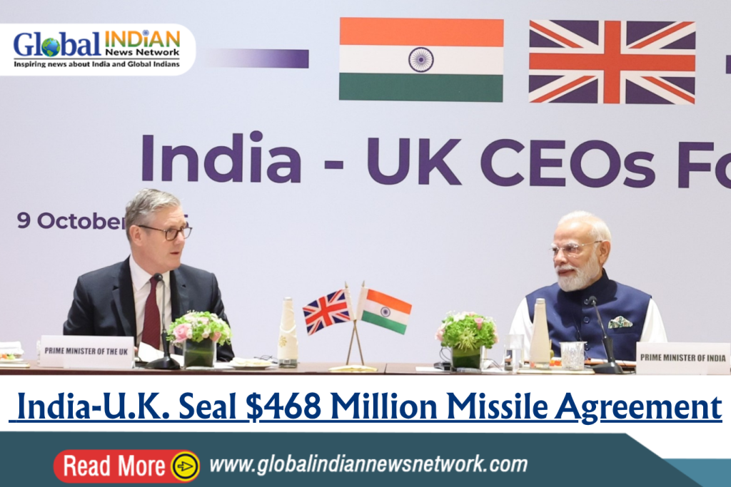 India-U.K. Seal $468 Million Missile Agreement