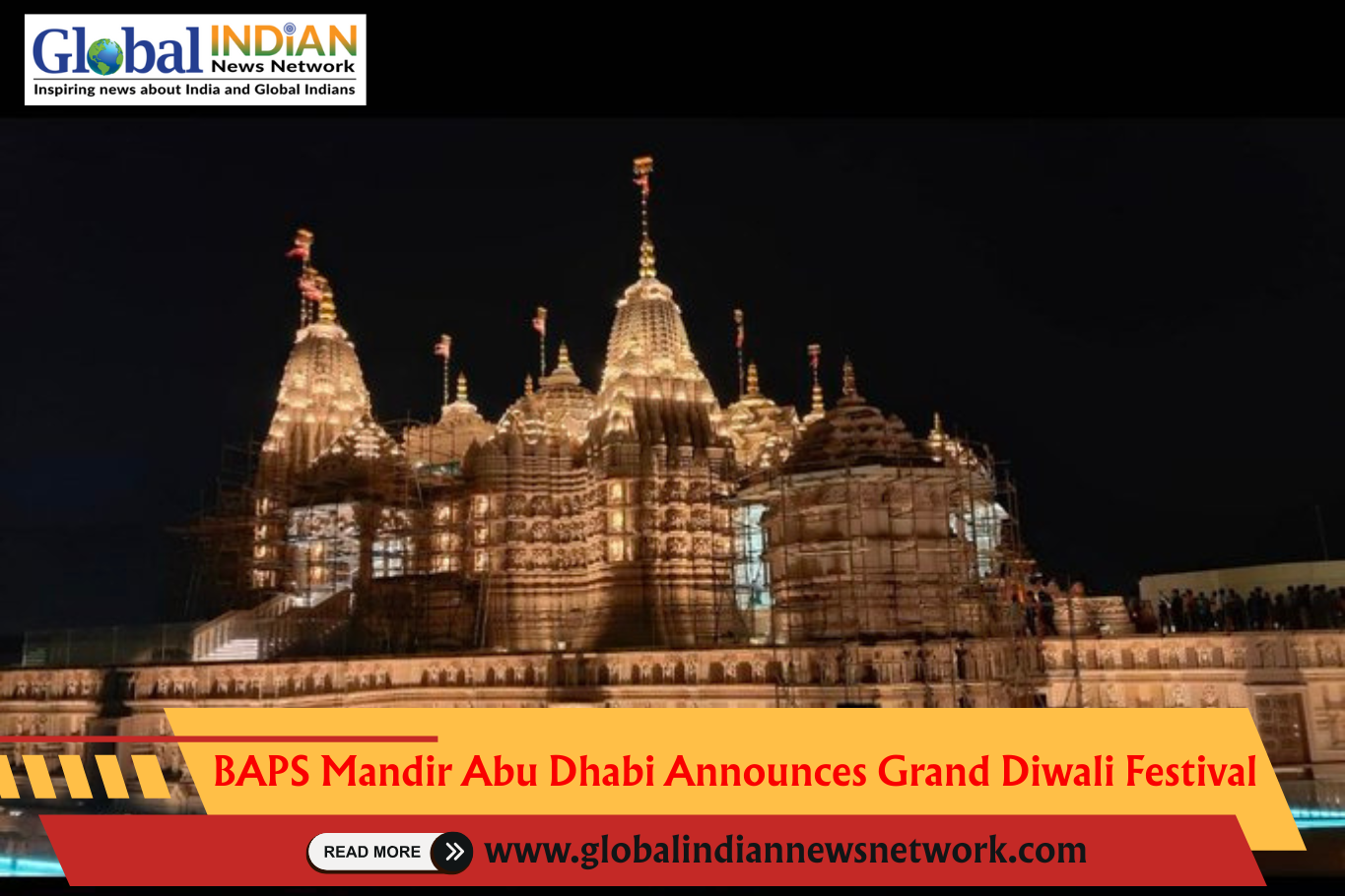  BAPS Mandir Abu Dhabi Announces Grand Diwali Festival
