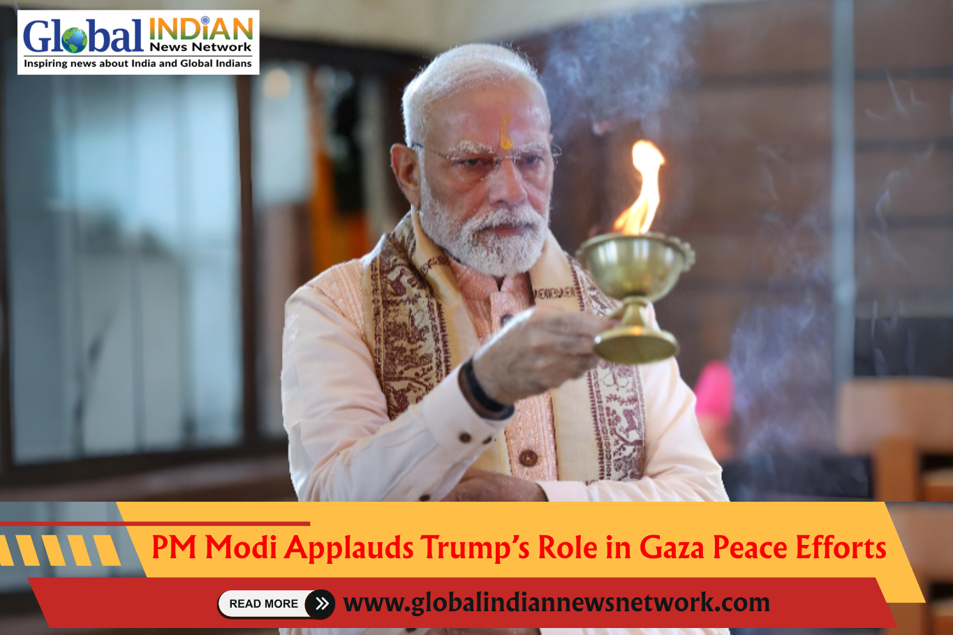 PM Modi Applauds Trump’s Role in Gaza Peace Efforts