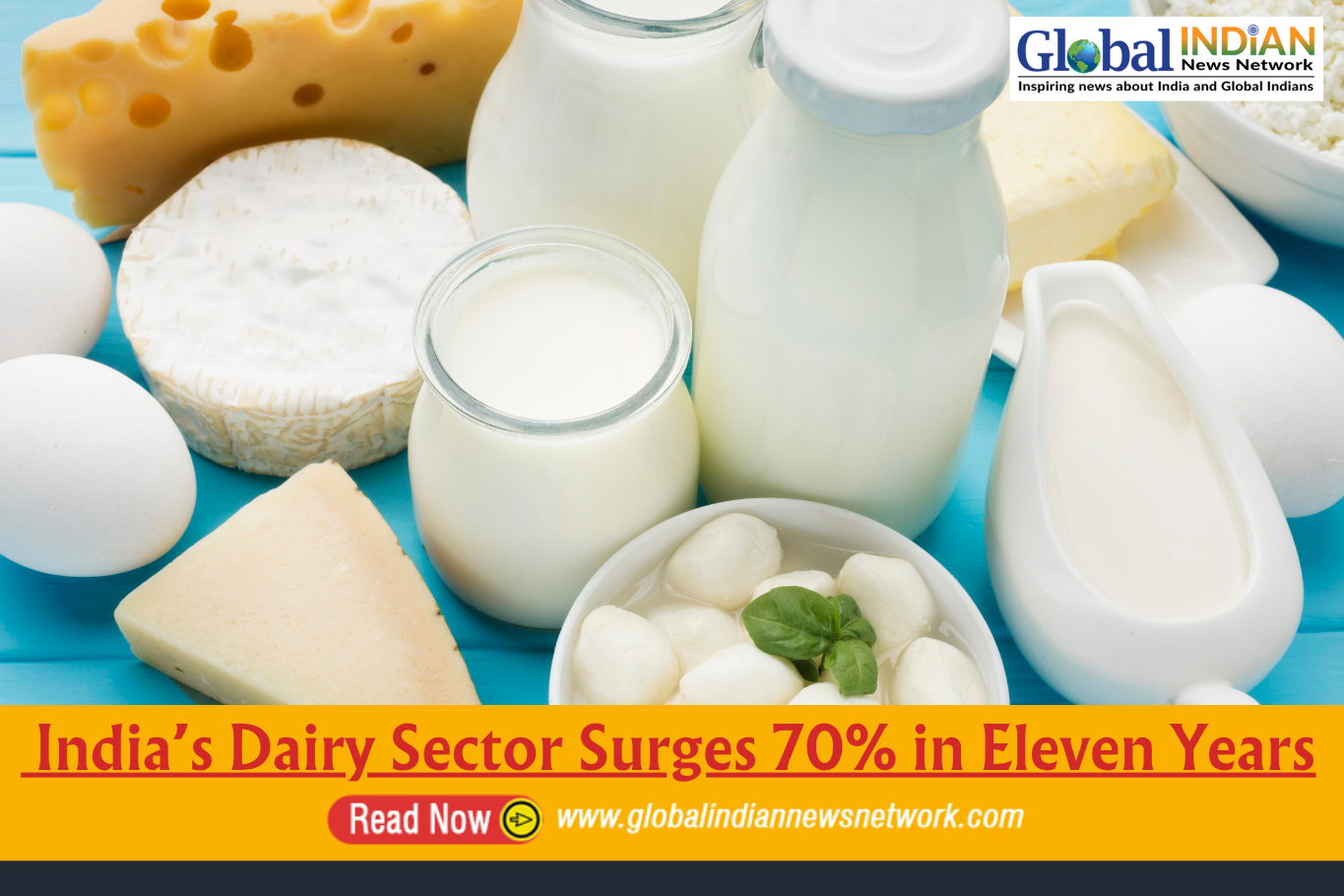  India’s Dairy Sector Surges 70% in Eleven Years

