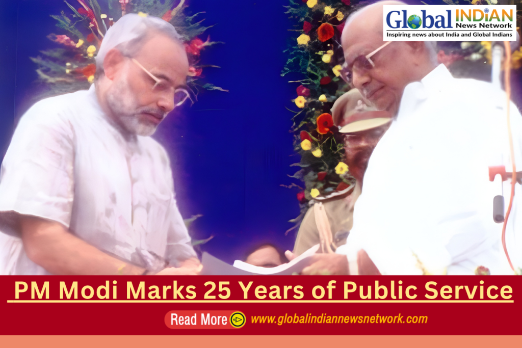 PM Modi Marks 25 Years of Public Service