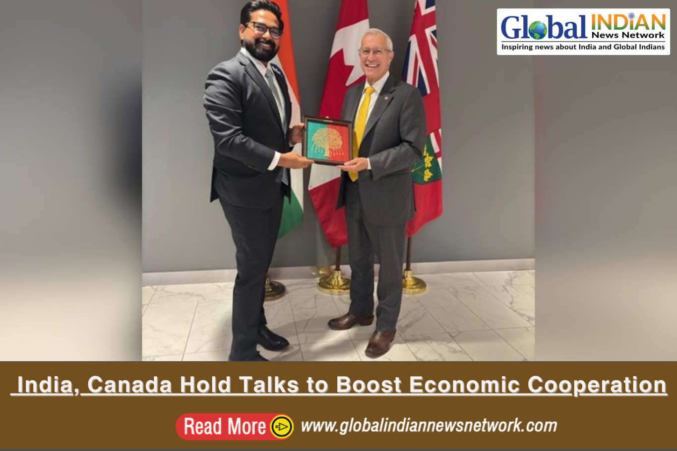  India, Canada Hold Talks to Boost Economic Cooperation