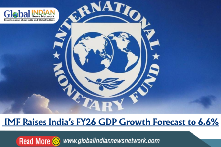 IMF Raises India’s FY26 GDP Growth Forecast to 6.6%