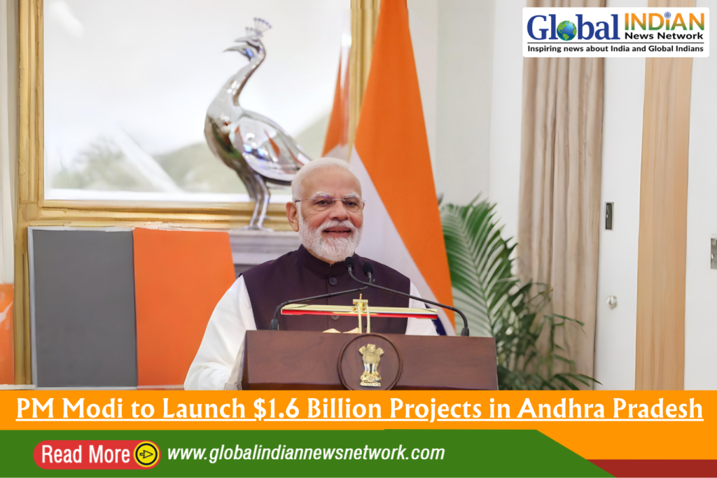 PM Modi to Launch $1.6 Billion Projects in Andhra Pradesh