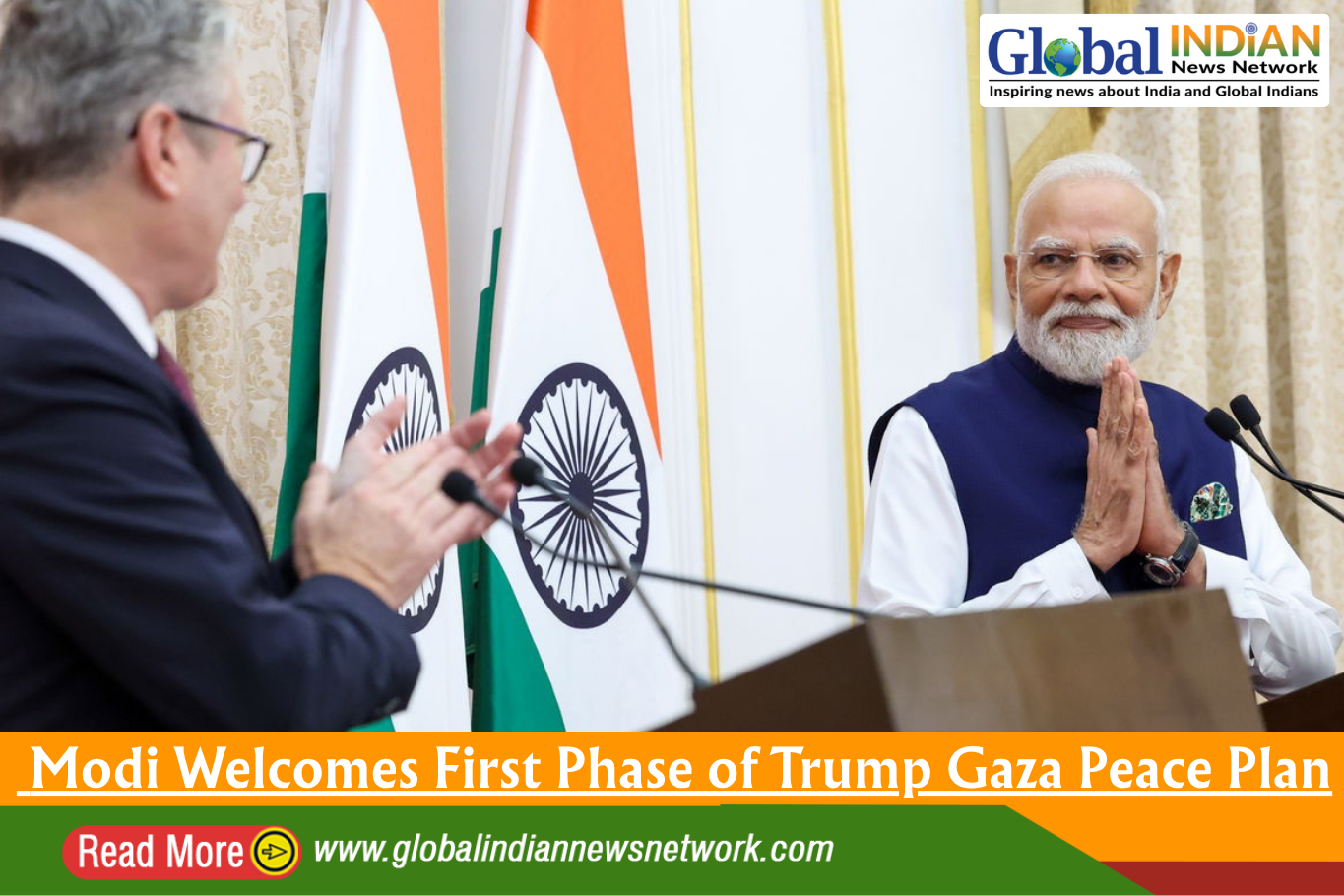  Modi Welcomes First Phase of Trump Gaza Peace Plan
