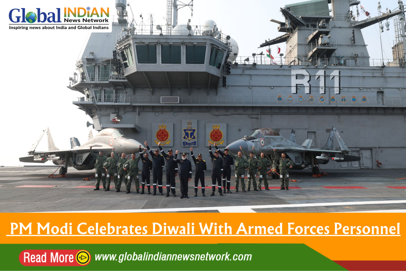  PM Modi Celebrates Diwali With Armed Forces Personnel