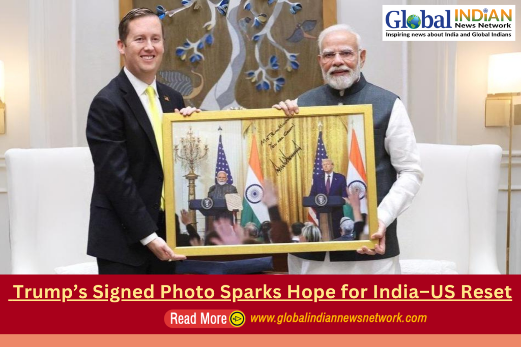 Trump’s Signed Photo Sparks Hope for India–US Reset