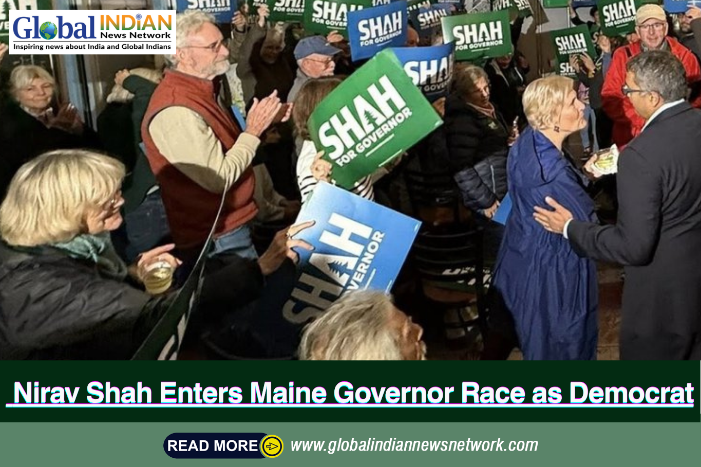  Nirav Shah Enters Maine Governor Race as Democrat
