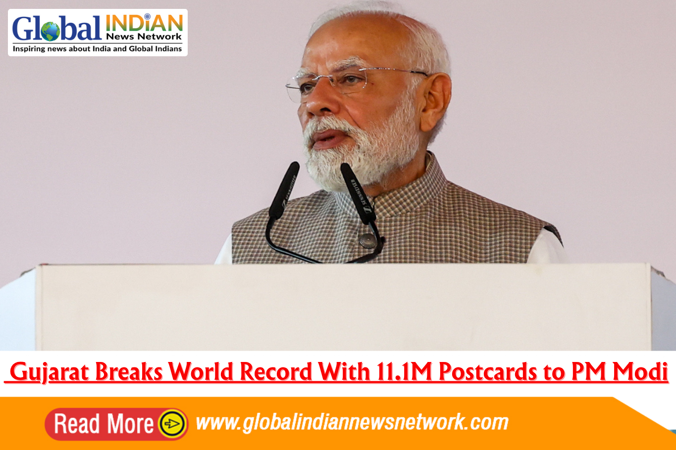 Gujarat Breaks World Record With 11.1M Postcards to PM Modi