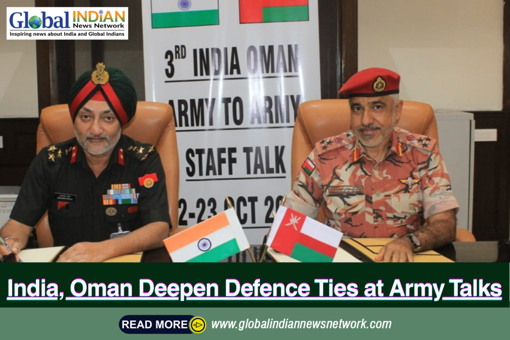 India, Oman Deepen Defence Ties at Army Talks