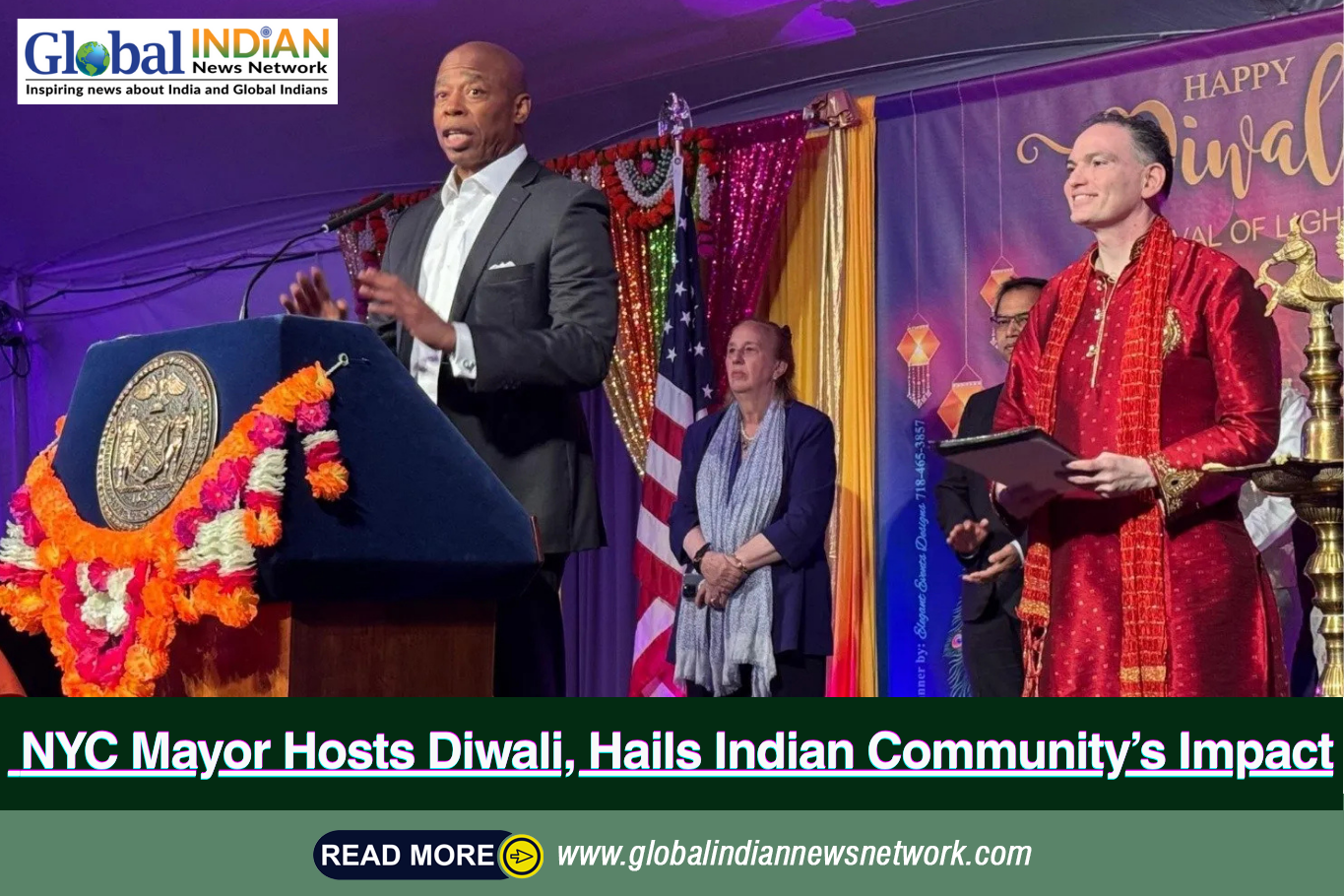  NYC Mayor Hosts Diwali, Hails Indian Community’s Impact
