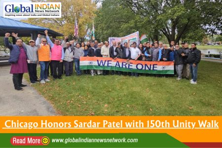Chicago Honors Sardar Patel with 150th Unity Walk