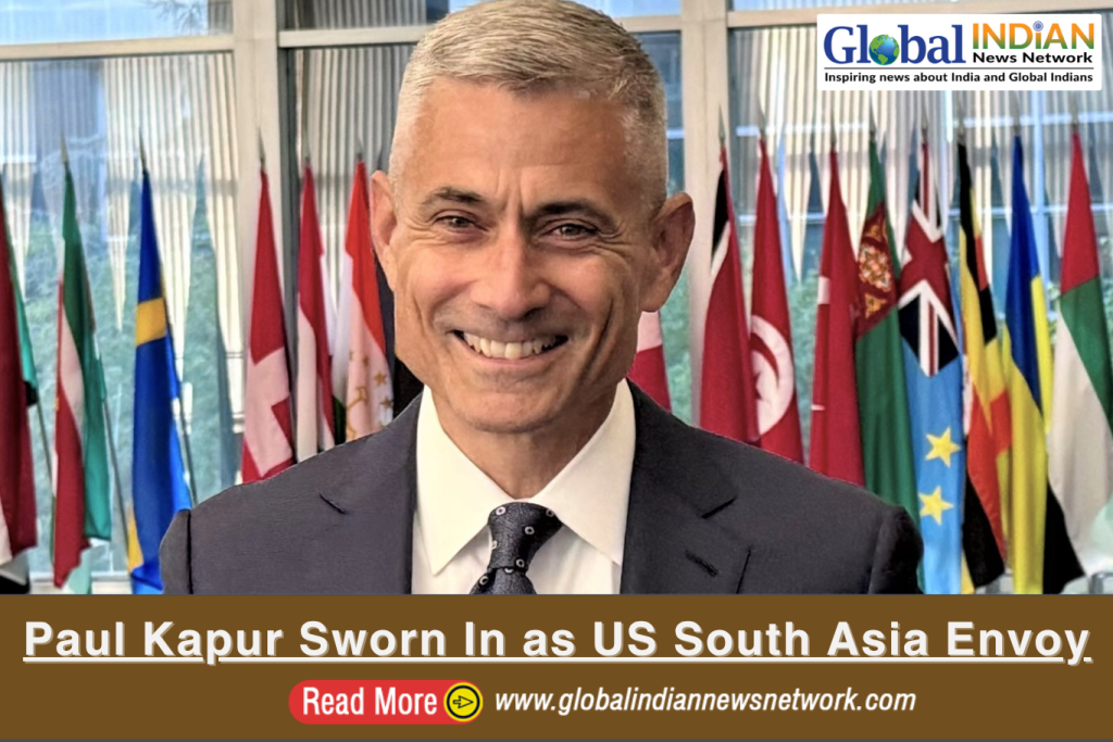 Paul Kapur Sworn In as US South Asia Envoy Paul Kapur Sworn In as US South Asia Envoy