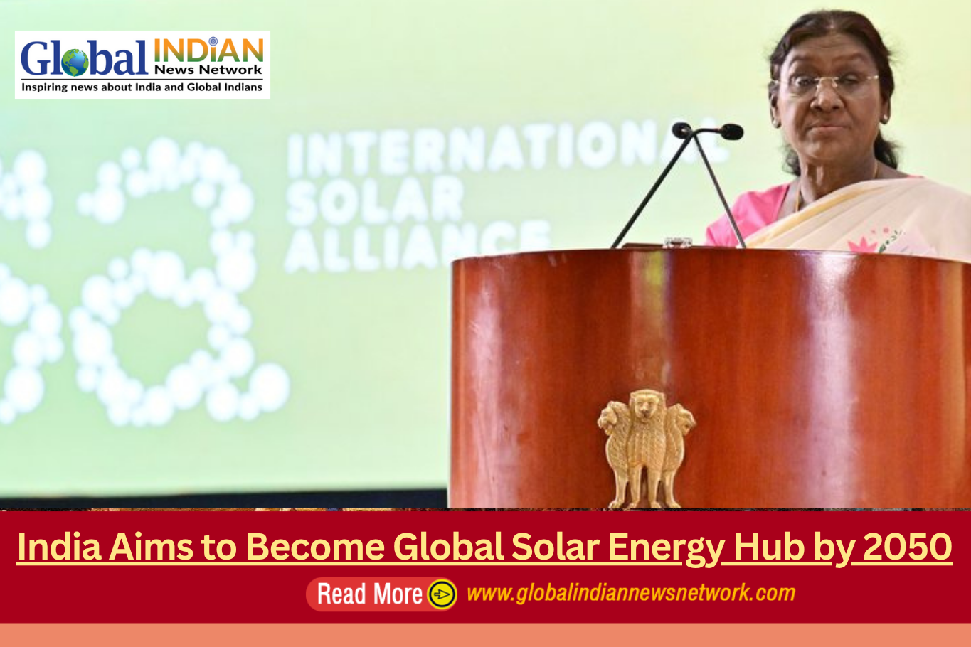India Aims to Become Global Solar Energy Hub by 2050