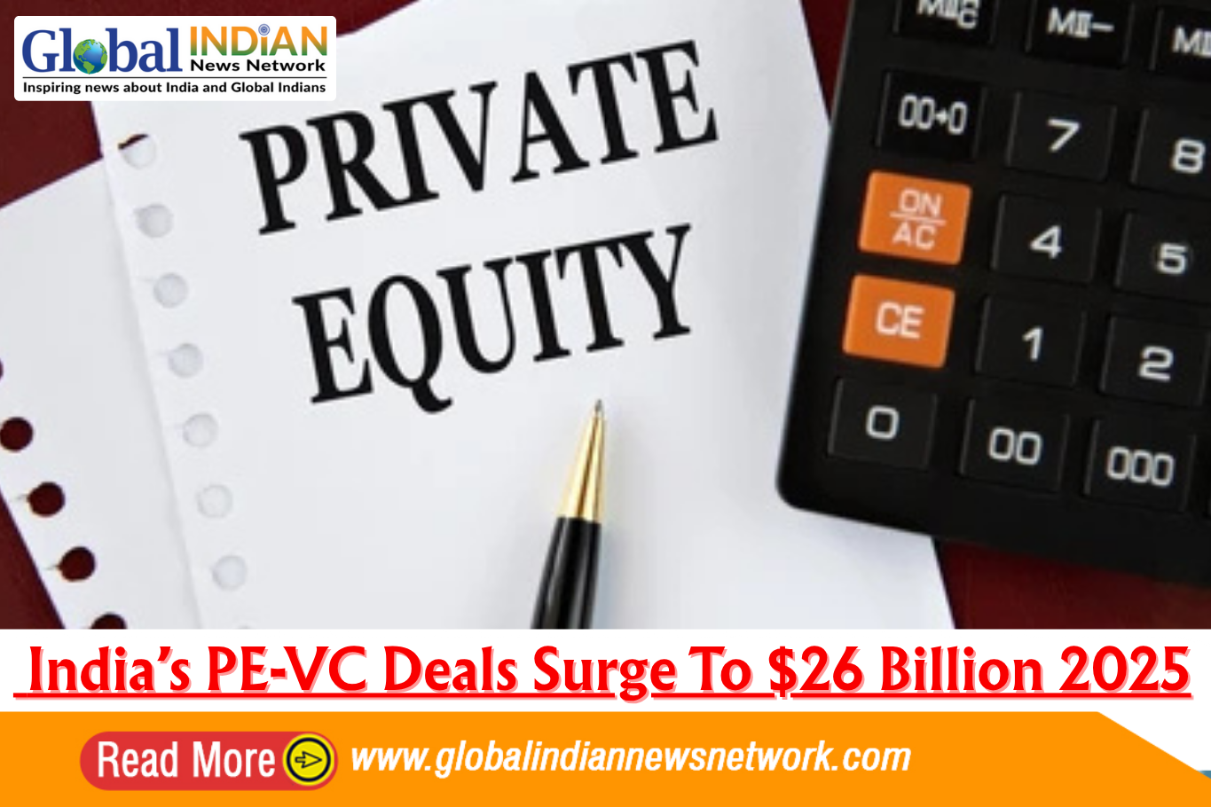 India’s PE-VC Deals Surge To $26 Billion 2025