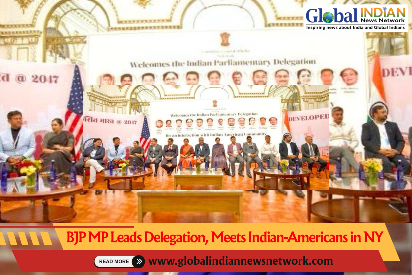 BJP MP Leads Delegation, Meets Indian-Americans in NY
