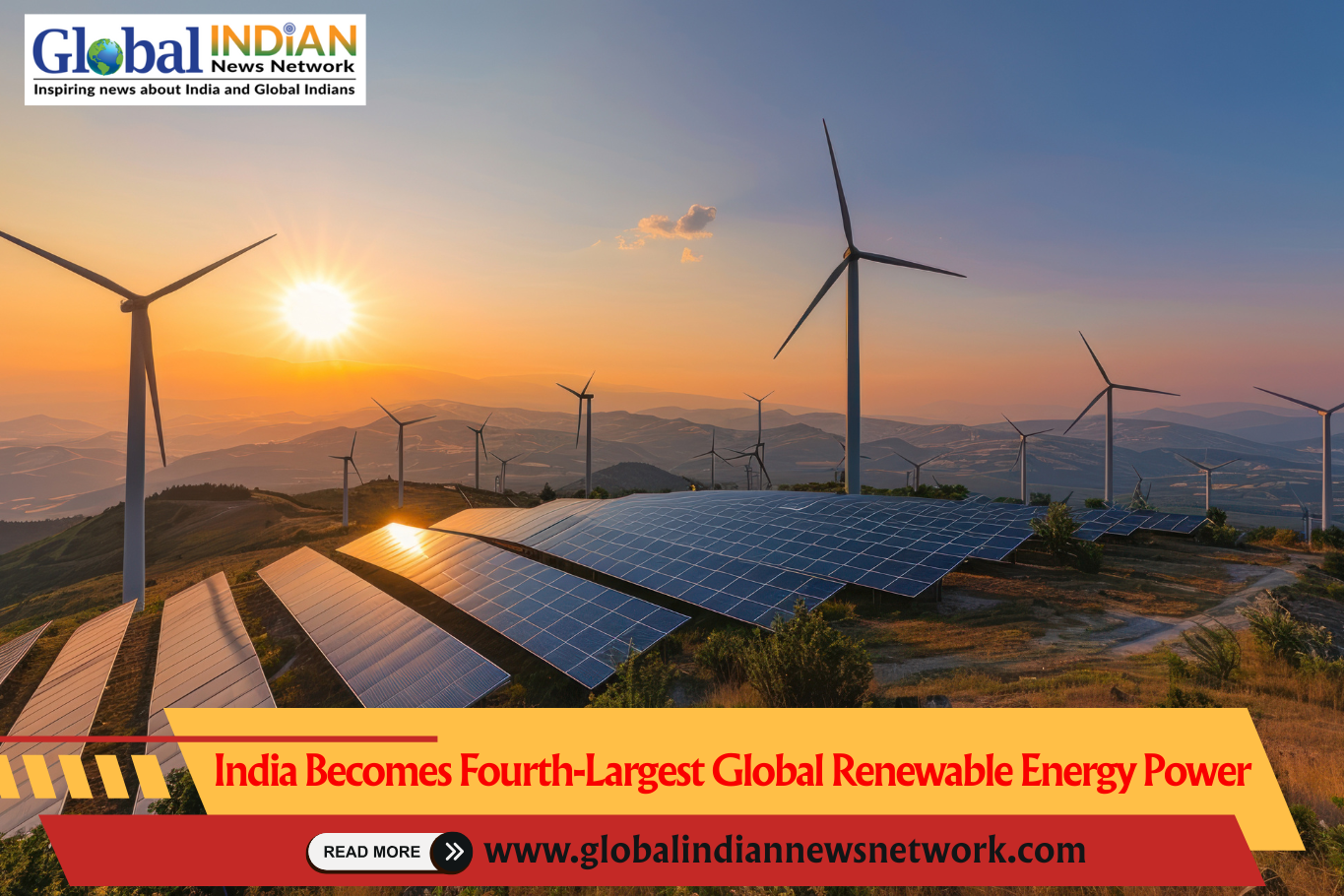  India Becomes Fourth-Largest Global Renewable Energy Power