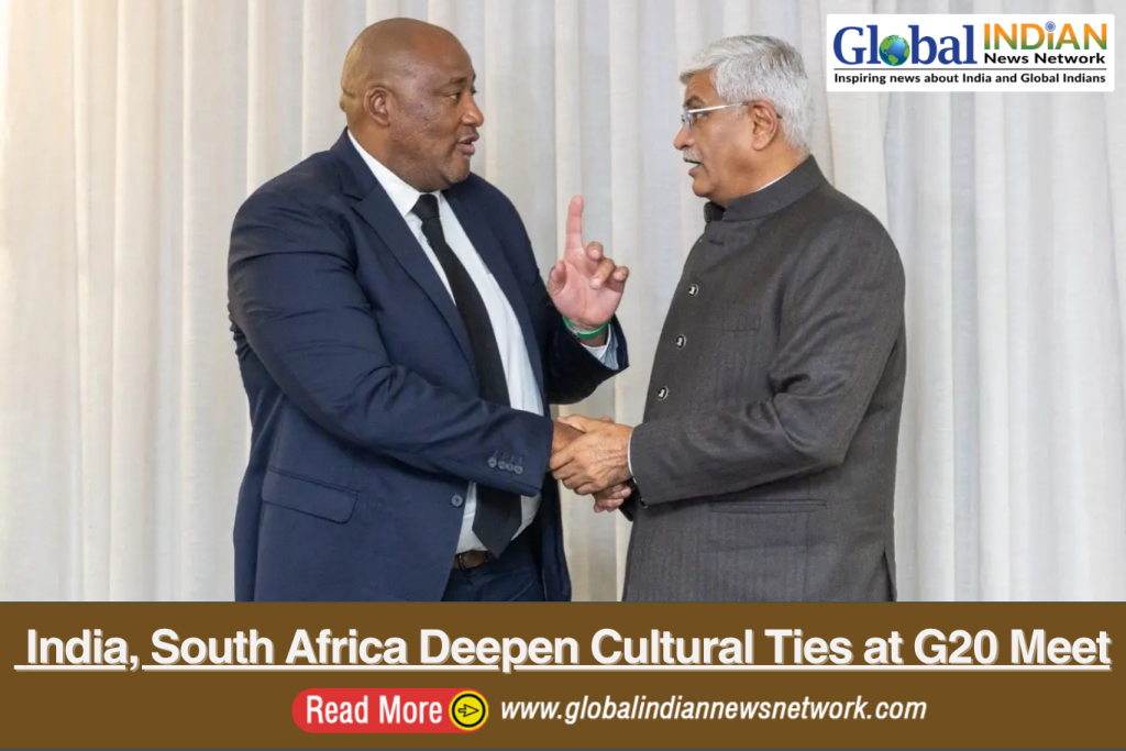 India, South Africa Deepen Cultural Ties at G20 Meet India, South Africa Deepen Cultural Ties at G20 Meet