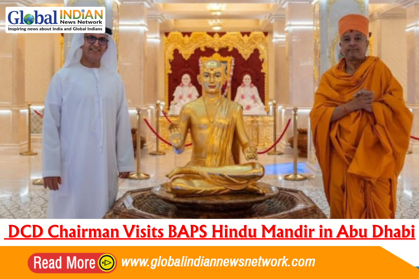  DCD Chairman Visits BAPS Hindu Mandir in Abu Dhabi