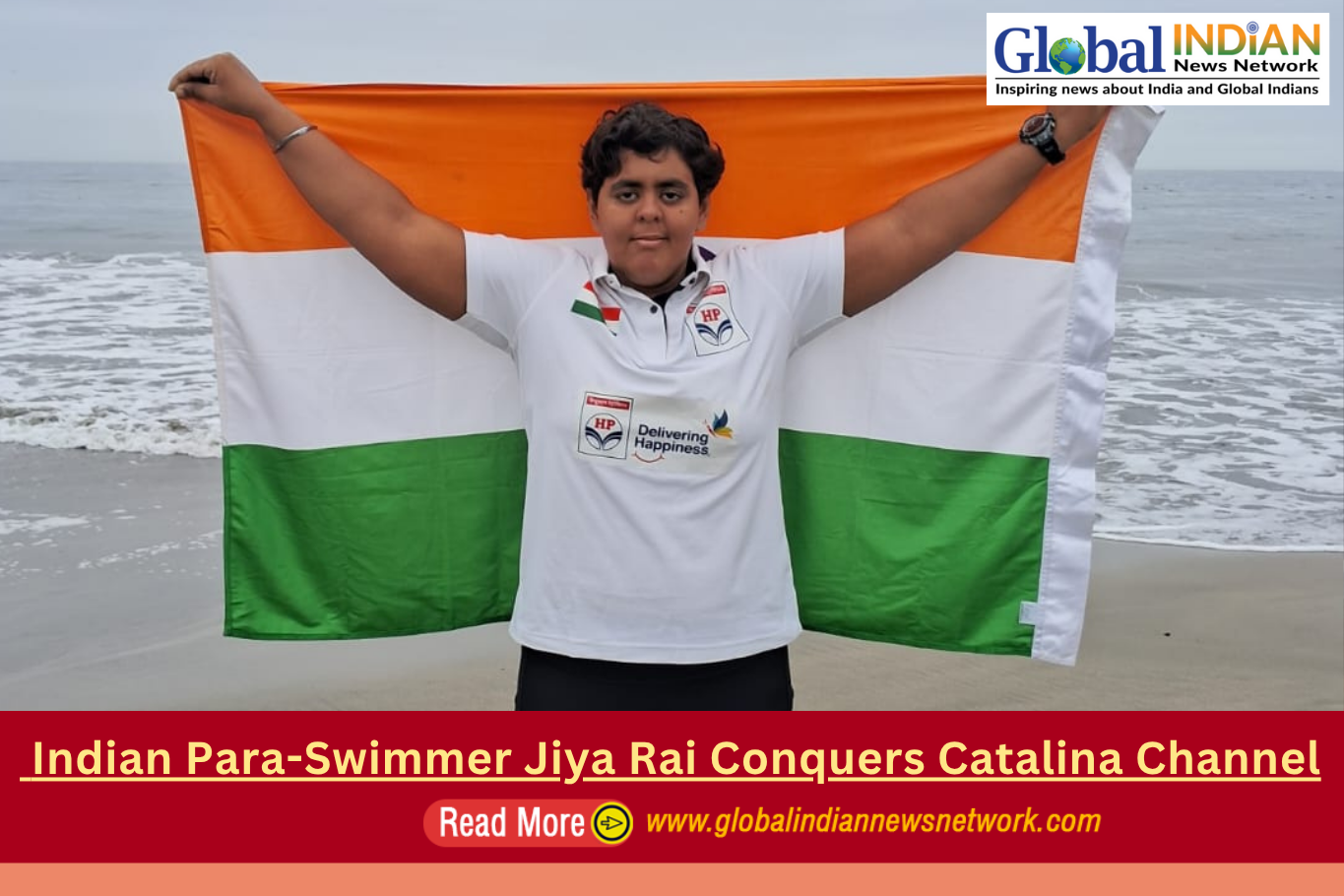  Indian Para-Swimmer Jiya Rai Conquers Catalina Channel 