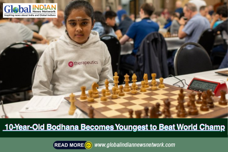 10-Year-Old Bodhana Becomes Youngest to Beat World Champ 10-Year-Old Bodhana Becomes Youngest to Beat World Champ