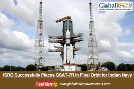 ISRO Successfully Places GSAT-7R in Final Orbit for Indian Navy