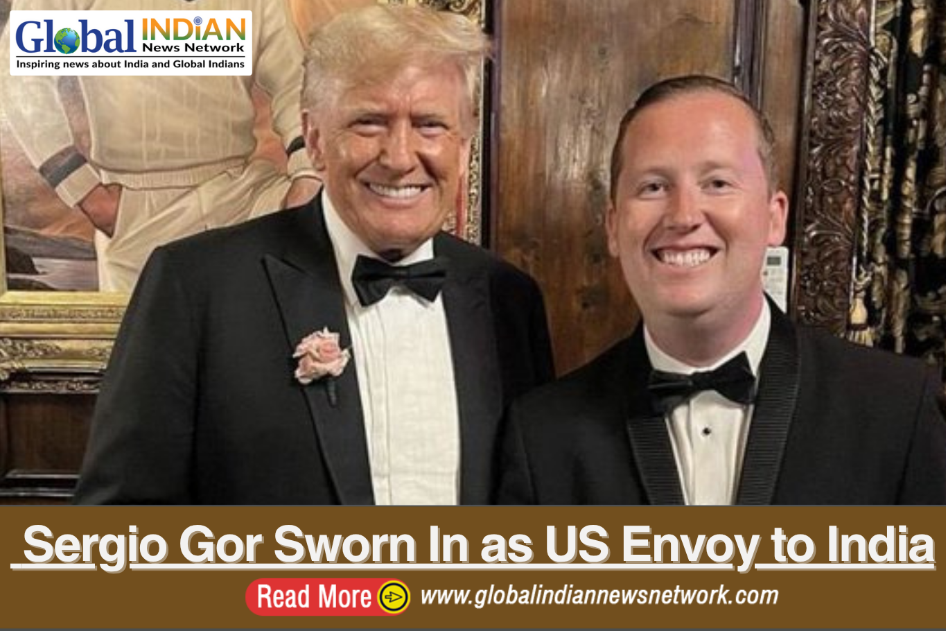  Sergio Gor Sworn In as US Envoy to India