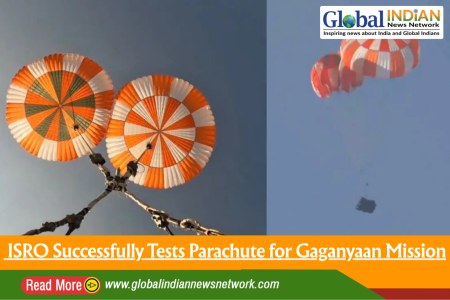 ISRO Successfully Tests Parachute for Gaganyaan Mission