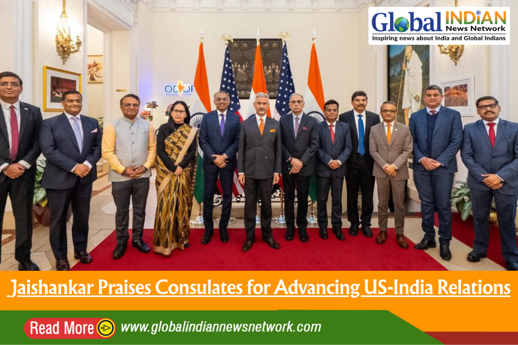 Jaishankar Praises Consulates for Advancing US-India Relations Jaishankar Praises Consulates for Advancing US-India Relations