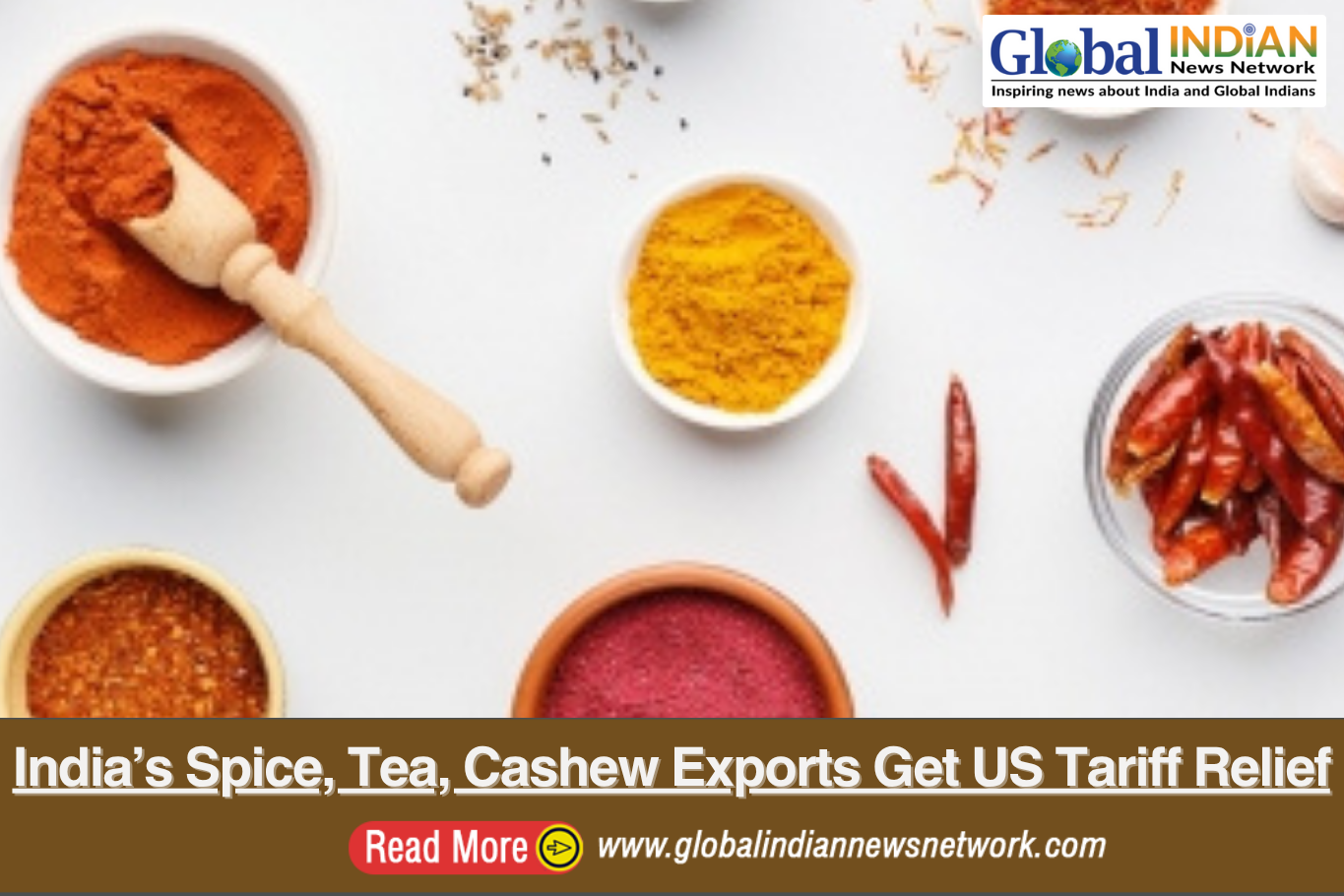 India’s Spice, Tea, Cashew Exports Get US Tariff Relief