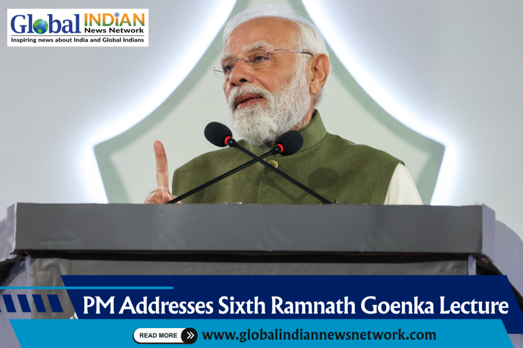 PM Addresses Sixth Ramnath Goenka Lecture