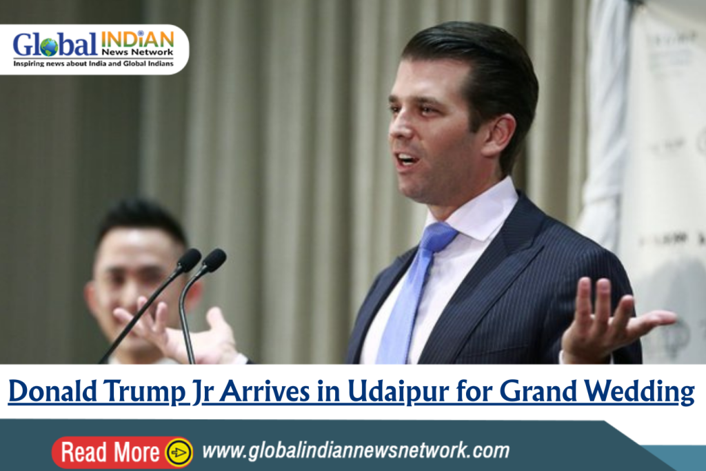 Donald Trump Jr Arrives in Udaipur for Grand Wedding Donald Trump Jr Arrives in Udaipur for Grand Wedding