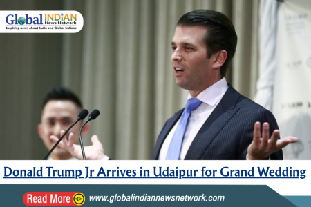 Donald Trump Jr Arrives in Udaipur for Grand Wedding Donald Trump Jr Arrives in Udaipur for Grand Wedding