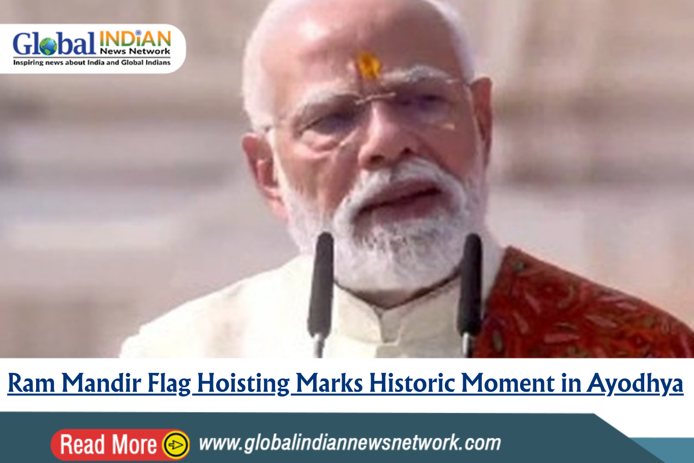 Ram Mandir Flag Hoisting Marks Historic Moment in Ayodhya