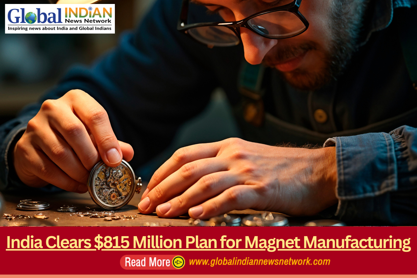 India Clears $815 Million Plan for Magnet Manufacturing