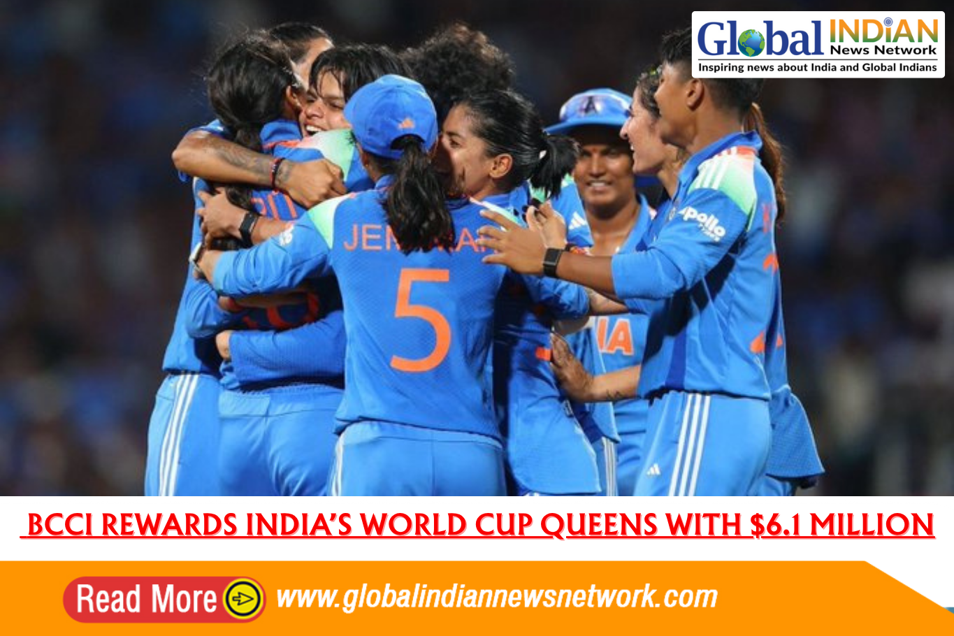  BCCI Rewards India’s World Cup Queens with $6.1 Million